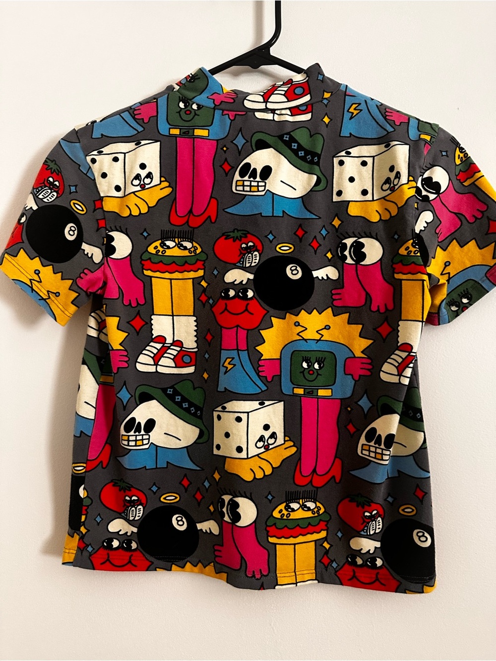 Noowork burger babe mock top